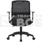Кресло компьютерное Cactus CS-MC333-BK черный, сиденье черный, сетка/ткань, низк.спин. крестов. пластик, пластик черный, фото5
