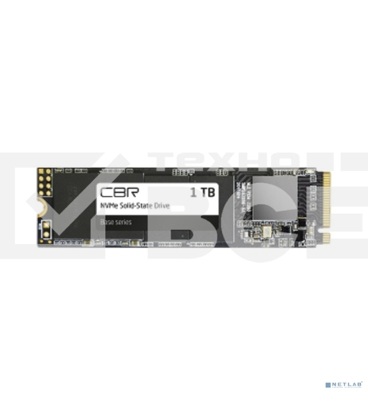 Накопитель SSD CBR Base SSD-001Tb-M.2-BS24b, 1Tb, PCIe 3.0 x4, M.2 2280, NVMe, R/W 3300/2900