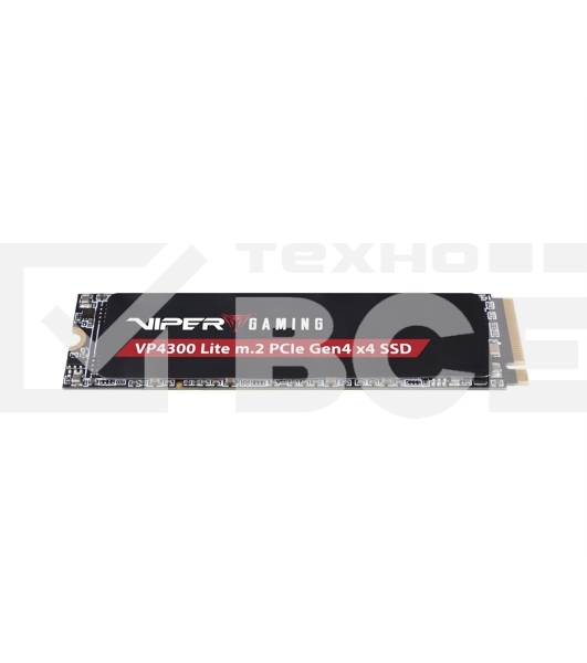 Накопитель SSD Patriot Viper VP4300 Lite, 2Tb, PCIe 4.0 x4, M.2 2280, NVMe, R/W 7400/6400, с радиатором