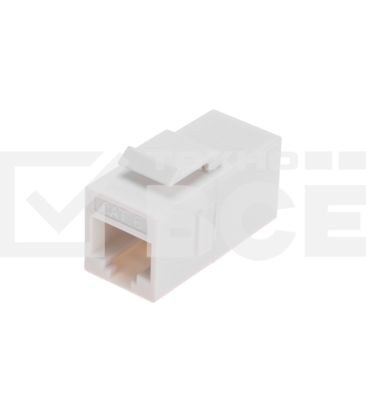 Адаптер проходной формата Rexant Pro Keystone, Jack RJ-45(8P8C), UTP, CAT 6