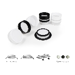 Корпус светильника C6526 SBK черный песок 160*80*H25mm MR16 GU5.3, фото3