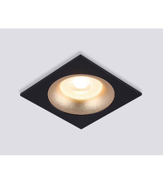 Светильник встраиваемый Ambrella light TN102730 BK/GD черный/золото GU5.3 92*92*23
