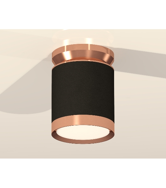 Светильник Ambrella Light XS8142035 SBK/PPG черный песок/золото розовое полированное GX53 (N8912, C8142, N8126)