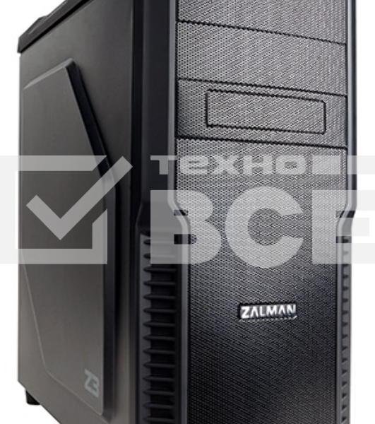 Компьютерный корпус Zalman Z3 черный без БП ATX 1x120mm 2xUSB2.0 1xUSB3.0 audio bott PSU