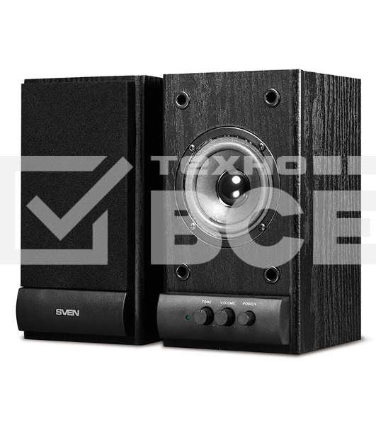 Колонки Sven SPS-607 2.0 черный 6Вт