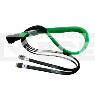 Кабель U.2 Enabler, HD (SFF8643) -to- Slimline (SFF8654), 1m, Used with systems that use the Slimline connector on the backplane (05-50063-00)