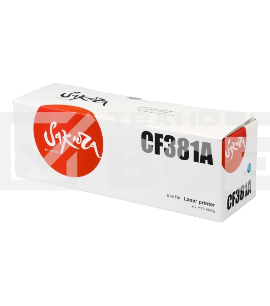 Картридж Sakura CF381A для HP MFP M476, синий, 2700 к.