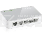 Коммутатор TP-Link SOHO TL-SF1005D Коммутатор 5-port 10/100M mini Desktop Switch, 5 10/100M RJ45 ports, Plastic case, фото31