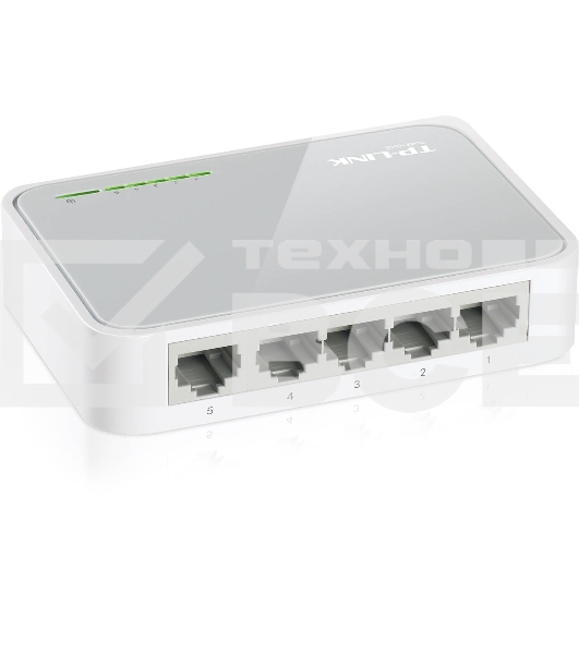 Коммутатор TP-Link SOHO TL-SF1005D Коммутатор 5-port 10/100M mini Desktop Switch, 5 10/100M RJ45 ports, Plastic case