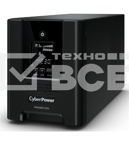 Источник бесперебойного питания CyberPower PR2200ELCDSL 2200VA/1980W USB/RJ11/45 (9 IEC)