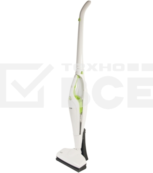 Пылесос вертикальный Mystery MVC-1118 белый/зеленый, питание от аккумулятора, 300 Вт, уборка сухая, пылесборник 0.5 л, работа от АКБ max 30 мин