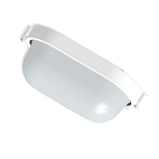 Светильник ЭЛЕТЕХ НПП 03-60-021 'Банник' 1401 овал малый 1х60Вт E27 IP65 корпус бел.