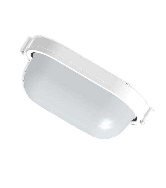 Светильник ЭЛЕТЕХ НПП 03-60-021 'Банник' 1401 овал малый 1х60Вт E27 IP65 корпус бел.