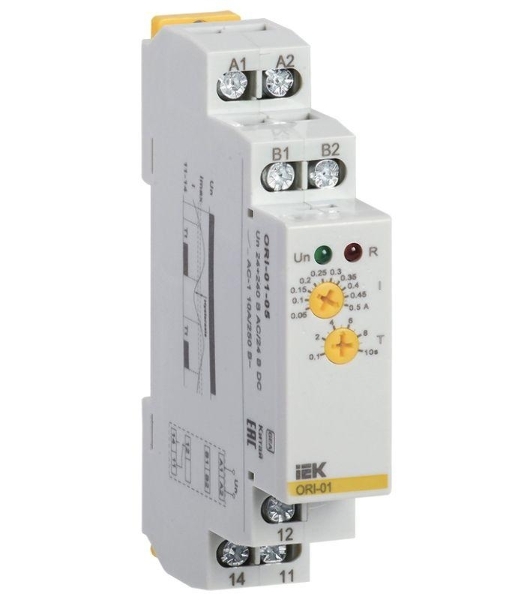 Реле тока ORI 0.05-0.5А 24-240В AC/24В DC ИЭК ORI-01-05