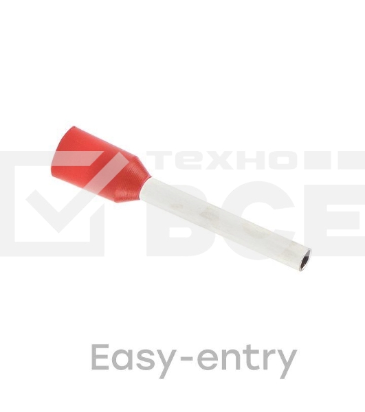 Наконечник штыревой втулочный изол. НШвИ 1.0-8 (уп.50шт) EKF nhvi-1.0-8