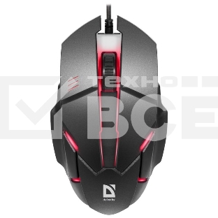 Мышь проводная Defender Host MB-982 черный, 1000 dpi, USB, кнопки - 3