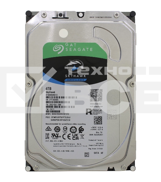 Жесткий диск Seagate 4Tb 5400rpm SATA-III ST4000VX013 Video Skyhawk  256Mb 3.5