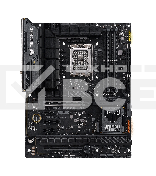 Материнская плата ASUS TUF GAMING Z790-PLUS WIFI, LGA 1700, Intel Z790, 4xDDR5, 4xSATA, 4xM.2, 1xPCIe 5.0 x16, 1xPCIe 4.0 x4, 2xUSB-A 3.2 Gen 2, 4xUSB-A 3.2 Gen 1, 1xUSB-C 3.2 Gen 2, 1xUSB-C 3.2 Gen 2x2, 1x2.5Gb LAN, 5x3.5 мм, 7.1, Standard-ATX