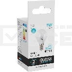 Лампа светодиодная LED 8Вт E14 220В 4100К Elementary шар 53128 Gauss, фото5