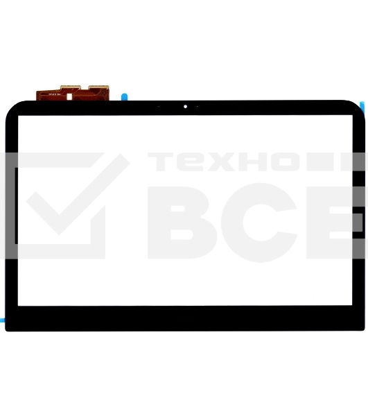 Сенсорное стекло (тачскрин) для Dell TCP14F71 V0.2, черный