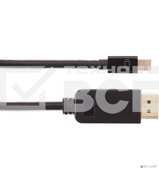 Кабель-переходник Mini DisplayPort M -> Display Port M  4K*60 Hz 1,8м VCOM <CG682-1.8M>