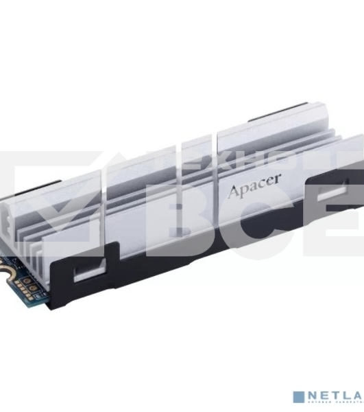 Накопитель SSD Apacer AS2280Q4, 500GB, PCIe 4.0 x4, M.2 2280, NVMe, R/W 4500/2500, с радиатором