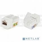 Вставка Keystone Jack KJNE-8P8C-C5e-90-SH-F-WH RJ-45(8P8C),кат.5e,экран.,110 IDC,зад.с пом.NE-TOOL,белая  46659  Hyperline, фото3