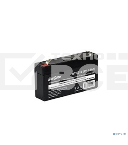 Батарея ExeGate DT 6012 (6V 1.2Ah), клеммы F1