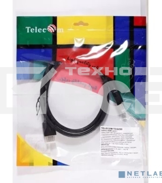 Кабель HDMI 19M/M,ver. 2.1, 8K@60 Hz 1m Telecom <TCG255-1M>