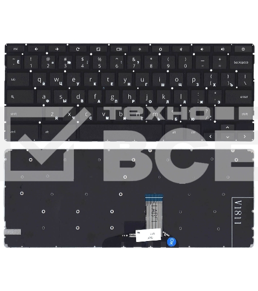 Клавиатура для ноутбука HP Chromebook 14A-NA черная