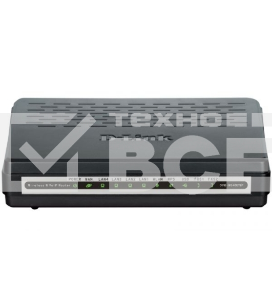 Маршрутизатор D-Link DVG-N5402SP/2S1U/C1B Беспроводной маршрутизатор с поддержкой 3G, 2 FXS-портами и USB-портом