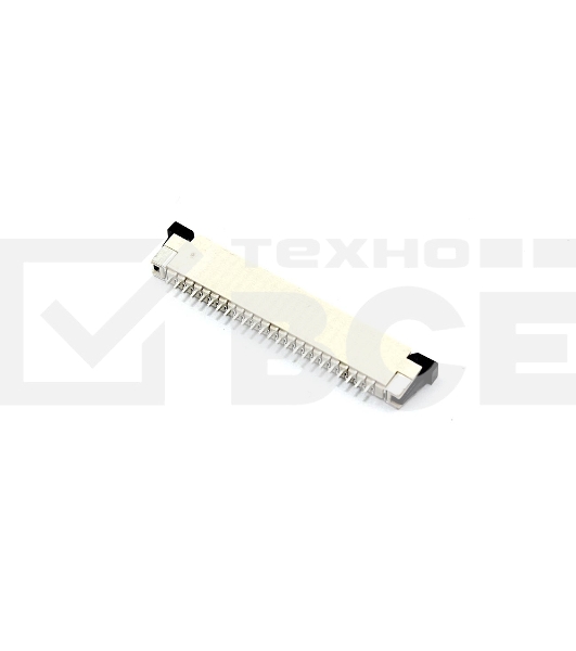 Разъем FPC  Half Coverage Bottom Contact 1.0K-BX-24PWB 24 pin высота 2мм шаг 1мм