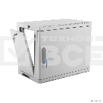 Шкаф коммутационный ЦМО (ШРН-9.350.1) настенный 9U 600x350мм пер.дв.стал.лист 200кг серый 300мм 180град., фото4