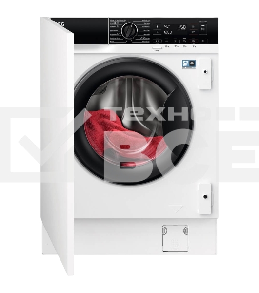 Стиральная машина встраиваемая AEG L7WBE68SI белый, загрузка фронтальная 8 кг, 1551 об/мин., класс: D