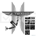 Настольное крепление ExeGate EDM2-3210-22G (кронштейн для двух мониторов 15