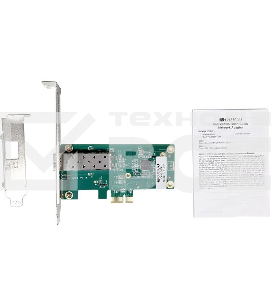 Сетевой адаптер/ Сетевой адаптер PCI-E, Intel I210, 1x1000Base-X SFP