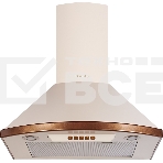Вытяжка каминная Kuppersberg BONA 60 C бежевый/бронзовый, 59.5 см, 650 куб. м/ч, 58 дБ, фото4