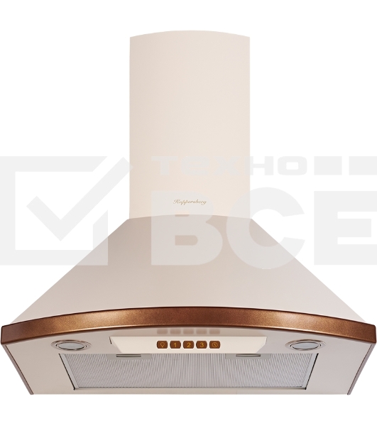 Вытяжка каминная Kuppersberg BONA 60 C бежевый/бронзовый, 59.5 см, 650 куб. м/ч, 58 дБ