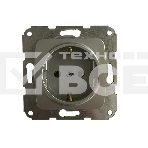 Розетка Kranz DEA 1-ая с/з с/у 16А мех. Серебряный металлик KR-78-0271, фото 1