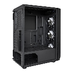 Компьютерный корпус Miditower ExeGate EVO-5001A-600NPX (ATX, БП 600NPX с вент. 12 см, 2хUSB+1хUSB 3.0+HD Audio, черный, 3 вент.12см с RGb подсветкой, боковая панель - закаленное стекло), фото15