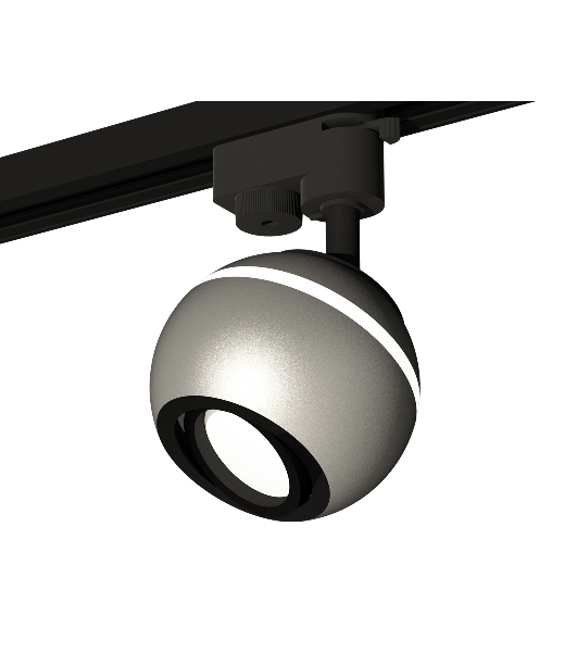 Светильник Ambrella light XT1103001 SSL/PBK серебро песок/черный полированный MR16 GU5.3 LED 3W 4200K (A2521, C1103, N7002)