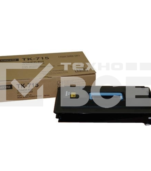 Картридж лазерный Kyocera TK-715 (1T02GR0EU0) черный для KM-3050/4050/5050 34000 стр.
