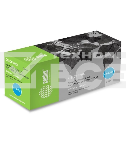 Картридж лазерный Cactus CS-CF470X черный (28000 стр.) для HP Color LJ Enterprise Flow M681dh/M681f/M682z