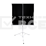 Экран Sakura 180x180см TriScreen 1:1 напольный рулонный белый  100' Matt White (MW), серый корпус, фото7
