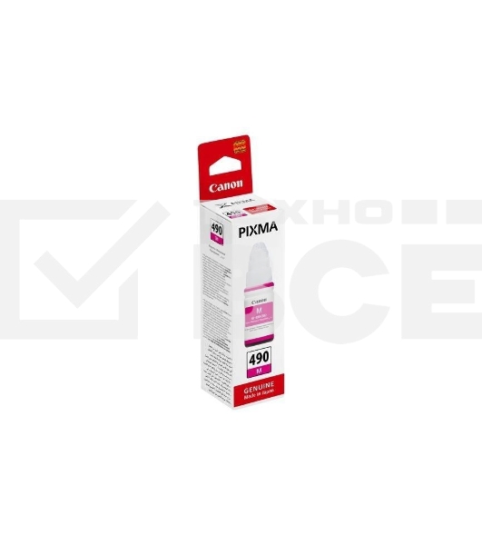 Чернила Canon GI-490M 0665C001 пурпурный для Canon Pixma G1400/2400/3400 (70мл)
