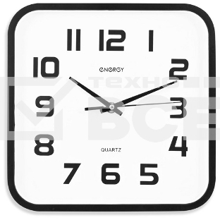 Часы настенные кварцевые Energy модель ЕС-08 квадратные