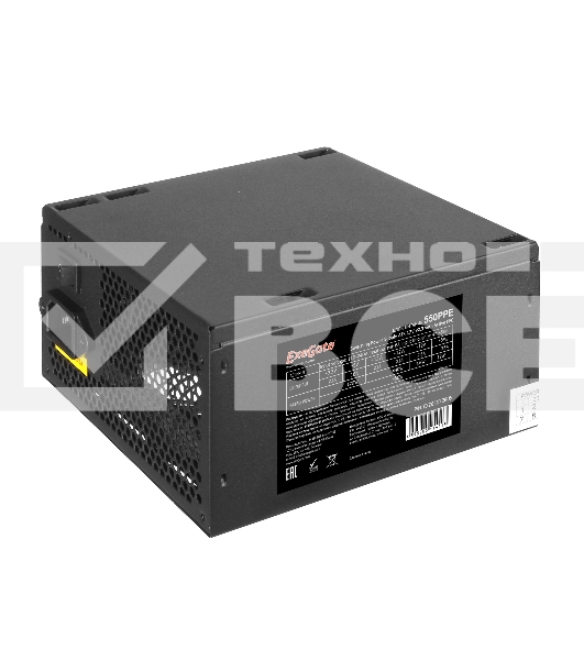 Блок питания ExeGate 550PPE (EX282072RUS), 550Вт, 120мм, черный