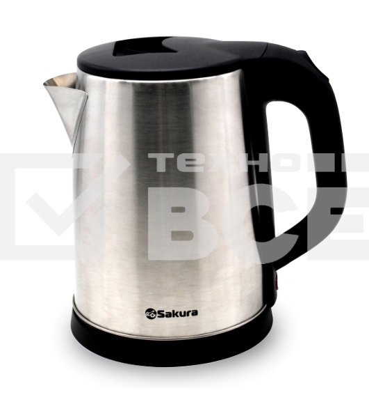 Чайник электрический Sakura SA-2149 (2.0) нерж+черн д