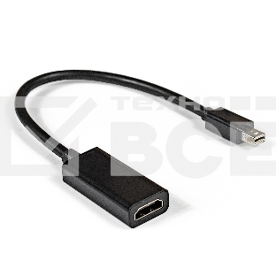 Кабель-переходник Exegate EX284922RUS  miniDisplayPort-HDMI ExeGate EX-mDPM-HDMIF-0.15 (mini20M/19F, 0,15м)