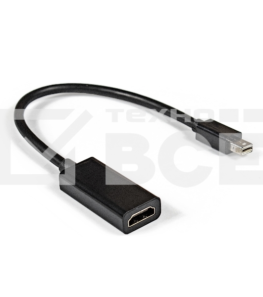 Кабель-переходник Exegate EX284922RUS  miniDisplayPort-HDMI ExeGate EX-mDPM-HDMIF-0.15 (mini20M/19F, 0,15м)